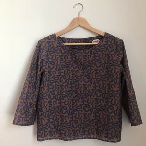 Cotton silk blend top NEW